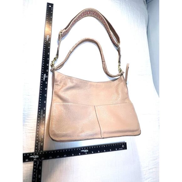 Lucky Brand 100% Leather Laya Sholder Bag Purse Handbag Color‎ Smoke Grey - Picture 8 of 9